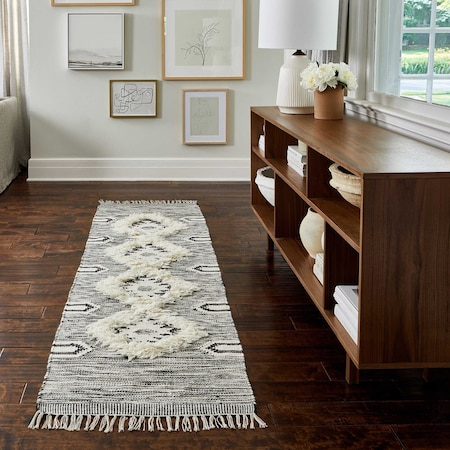 Nuloom Savannah Moroccan Tasseled Wool Area Rug 2ft 8in x 6ft SPMO01A-2806